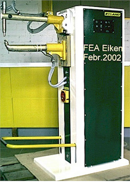 original Byland Punktschweissmaschine nach erfolgter Revision