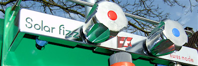 Sonnenenergie, Solartechnik, die neue Solar-Fizz Gartendusche ist hier